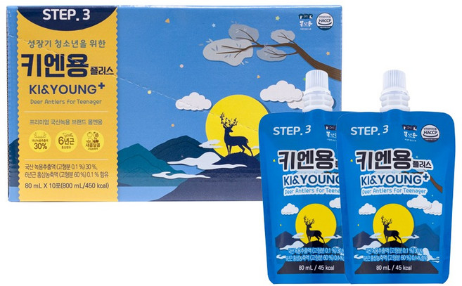 몸엔용 키엔용 플러스, 10개, 80ml