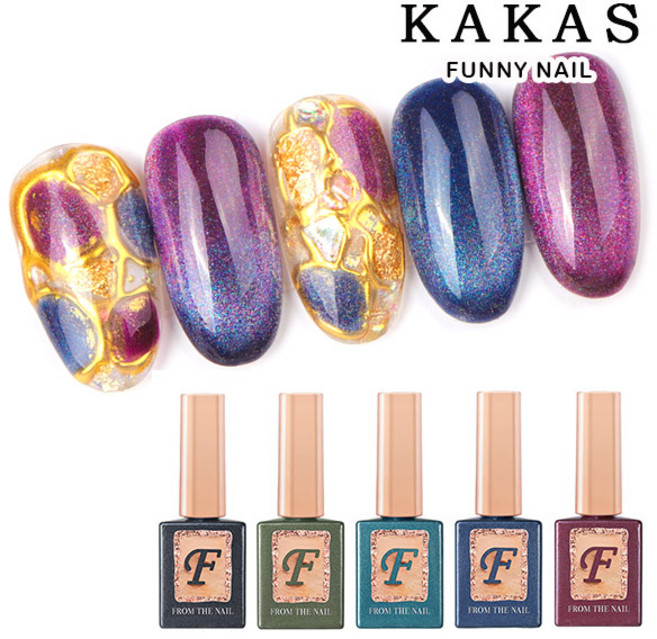 프롬 구미호젤 단품 9종 / 세트 자석젤네일 마그네틱네일 프롬더네일, 구미호젤 FG-55, 10ml, 1개