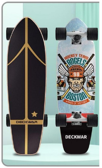 스케이트보드 10대 20대 재미있는보드 초등학생 튼튼한크루져보드 재미있는크루져보드, 시티 스타 27 인치, 1개