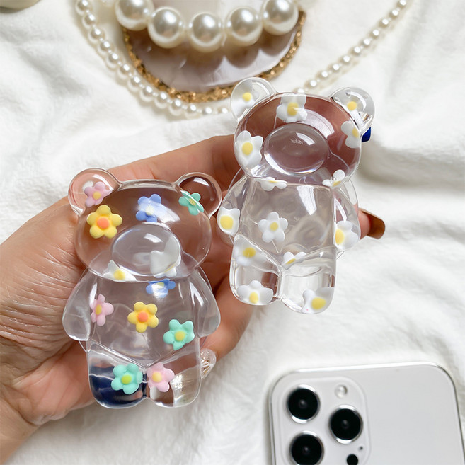 봄 가득 베어 스마트톡 톡홀더, 파스텔, 1개