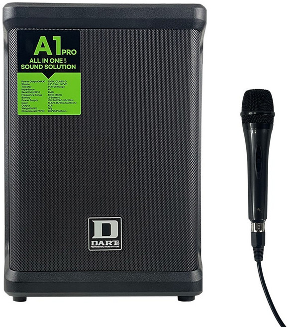 다트 앰프 스피커 DS-A1PRO (300W) 충전형 버스킹 야외용 DART