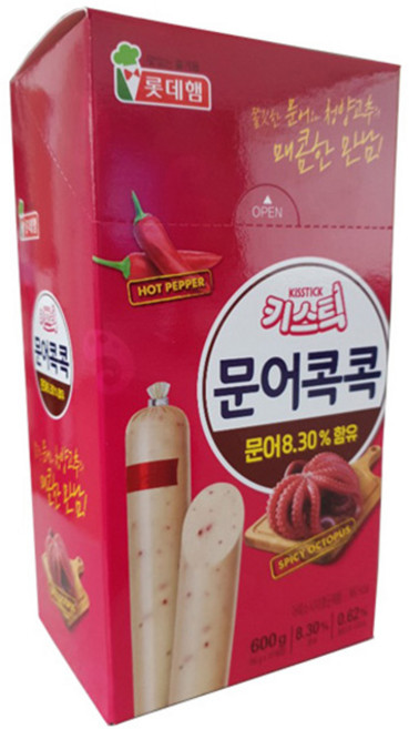 롯데웰푸드 키스틱 문어콕콕 소시지, 600g, 1개