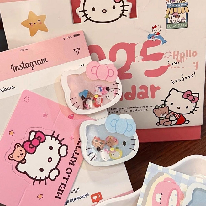 고양이 쉐이커 아크릴 맥세이프 그립 스마트톡 키치 Y2K 고양이 핑거톡 톡홀더 휴대폰 거치대, 1개, 퍼플 일반스마트톡