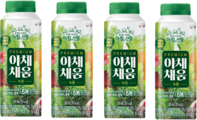 남양 야채채움 녹황 190mlx24팩/야채착즙주스/무배, 24개, 190ml