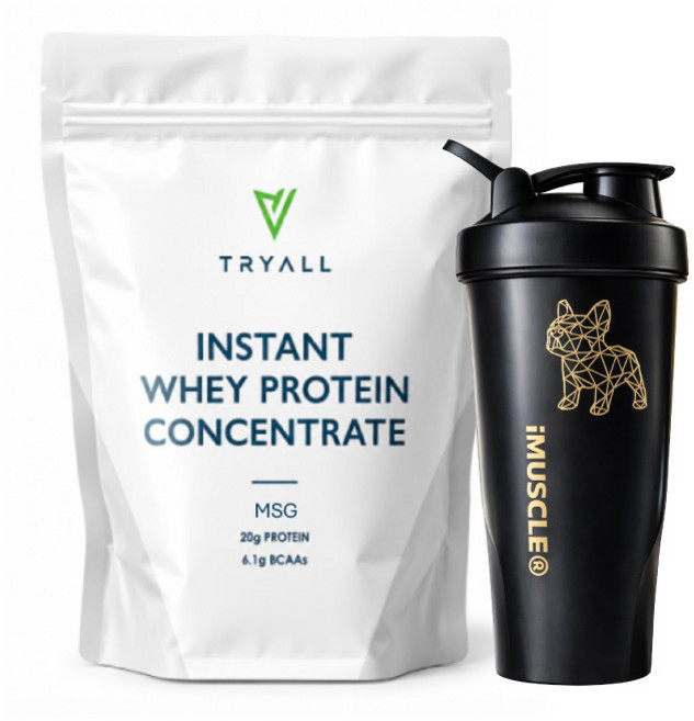 Tryall 美國乳源 MSG 濃縮乳清 1KG 原味無添加, 1個, 美國MSG無調味*1+遙遙杯