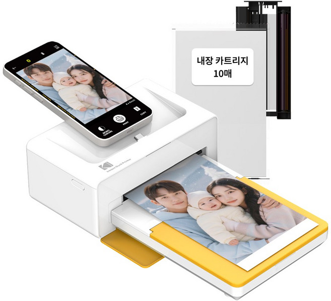 코닥 도크 2 도크플러스 PD460 (카트리지 10매 내장) 가정용 포토프린터 스마트폰 핸드폰사진인화기, 코닥 도크플러스 PD460 (카트리지 10매 내장)