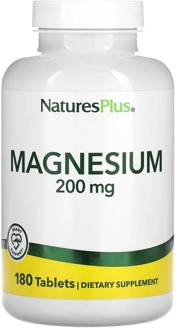 NaturesPlus 마그네슘 200mg 180정, NaturesPlus 마그네슘 200mg ..., 1개 - 쿠팡