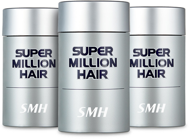 [공식정품] 슈퍼밀리언헤어 흑채 25g 3개, 흑갈색 Dark Brown
