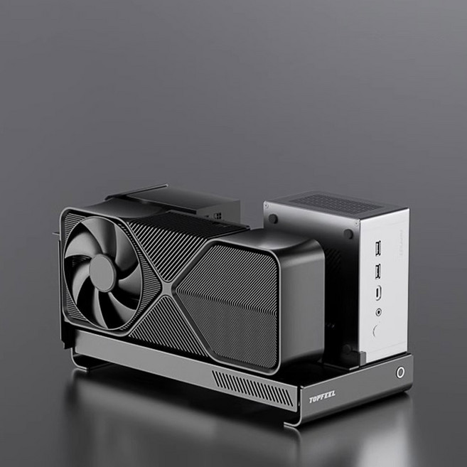 [SMTONE]TOPFEEL G1/G1 PRO OCULINK 일체형 알루미늄 그래픽 독 듀얼 SATA 확장 및 전원 공급 스테이션, 청그레이