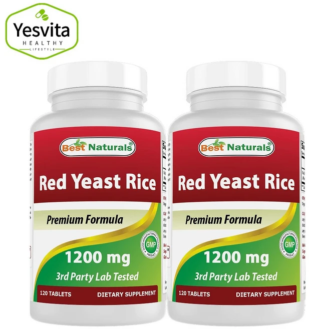 베스트네츄럴스 홍국 1200mg 프리미엄 포뮬라 120정 2병, 1개 - 쿠팡