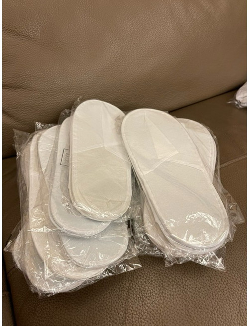 飯店式拖鞋 拋棄式拖鞋 全包式薄款, 1個