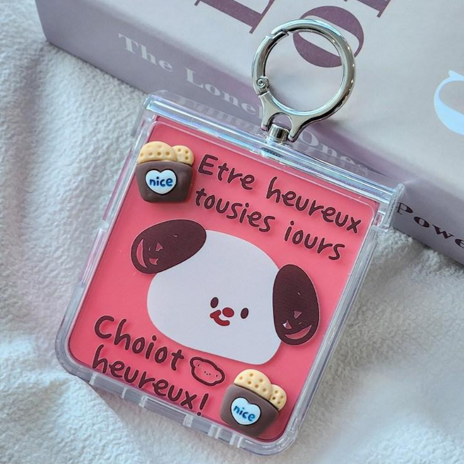 갤럭시z플립 나이스 피규어 힌지보호 핑거링케이스