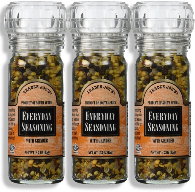 트레이더 조 시즈닝 블렌드 에브리데이 시즈닝 그라인더, 65g, 3개
