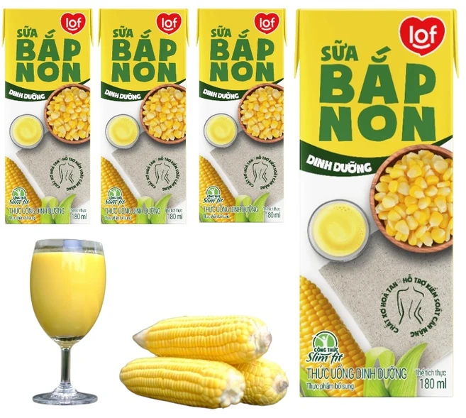 LOF 영옥수수 밀크|sua bap non lof|베트남 영옥수수 밀크, 180ml, 16개 - 쿠팡