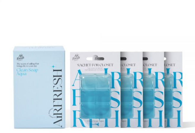 에어후레쉬 옷장용 샤쉐 32gX4개입 클린솝아쿠아, 클린솝
