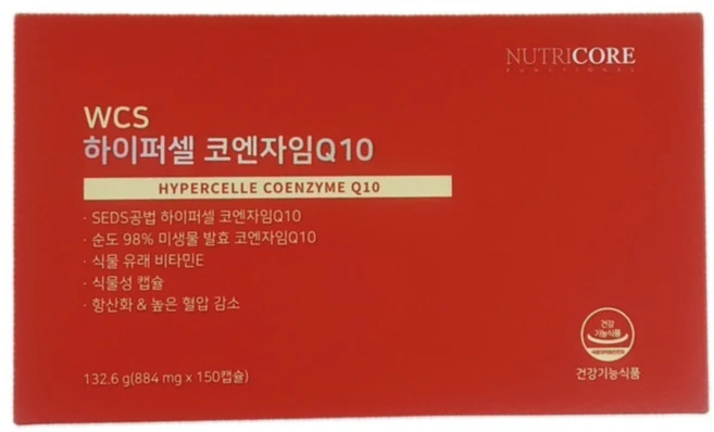 뉴트리코어 하이퍼셀 코엔자임Q10 29.4g, 5개, 30정 - 쿠팡