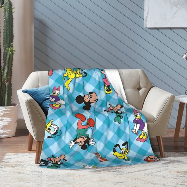 쿠쿠스토어 슈퍼 소프트 미키 마우스 담요 프리미엄 플란넬 플리스 가벼운 따뜻한 플러시 사계절 사 가능, 03 75x100cm 30x40in, 07 19