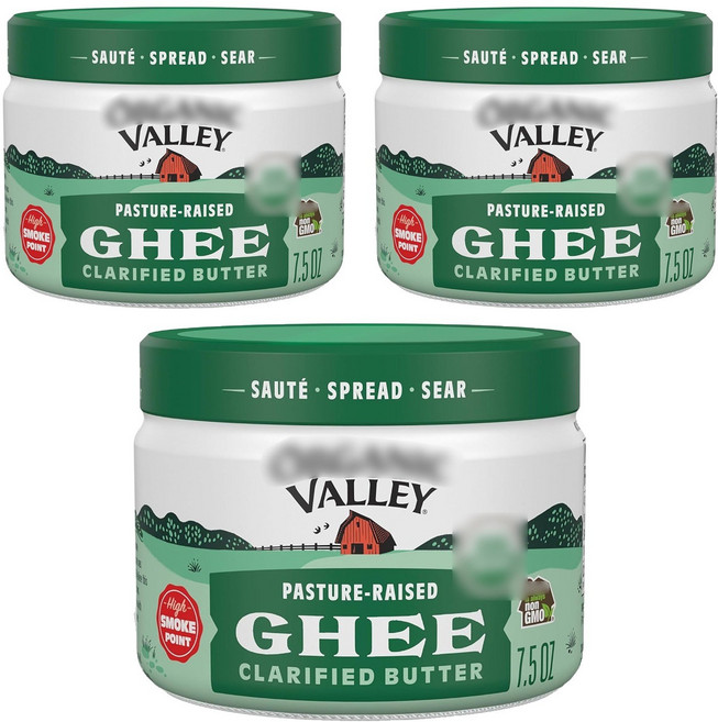 오가닉밸리 기 버터, 3개, 212g