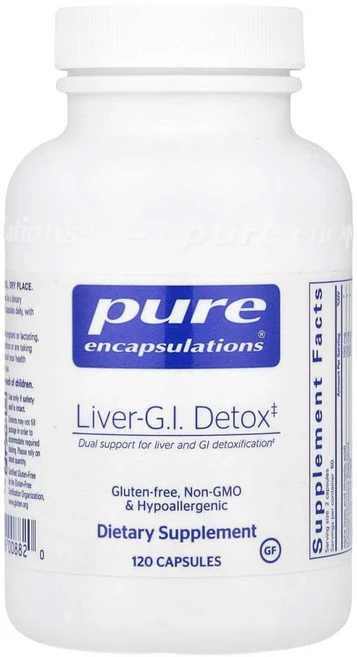 퓨어 인캡슐레이션 리버-G.I. 디톡스 (간 및 소화기) Pure Encapsulations Liver-G.I. Detox 120정, 1개 - 쿠팡