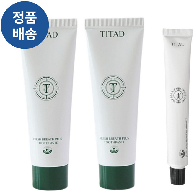 *TITAD* 티타드 프레시 브레스 플러스 치약 더블기획 250g 식물성계면활성제 개운증정 초록치약, 1개