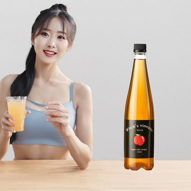 마녀식초 사과식초 천연 발효 유기농 음용 식초 750ml 1개