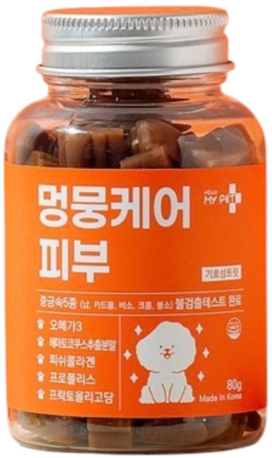 펫 헬로마이펫 멍뭉케어 피부 80 g