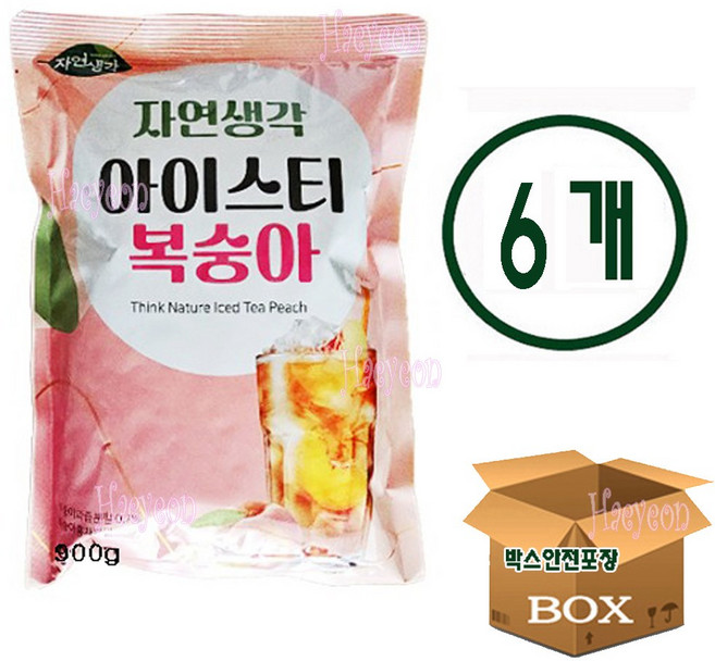 [[ 828282 ]] 희창 자연생각 아이스티 복숭아, 900g, 4개입, 1개