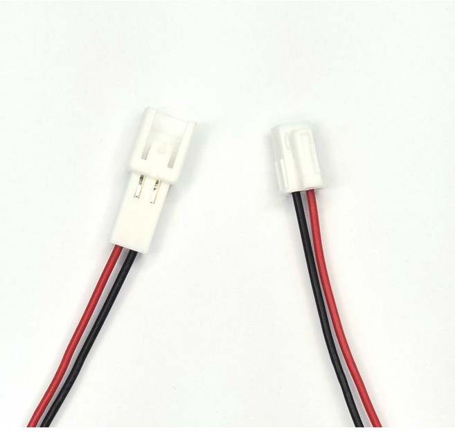 미니 하네스 2P UL난연전선 일반 커넥터 암수세트 각각 18cm 자동차 전선연결잭, 1개