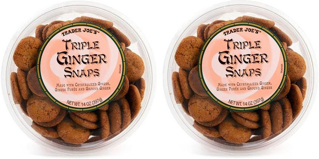 Trader Joe's 트리플 진저 스냅 2팩, 2개, 397g
