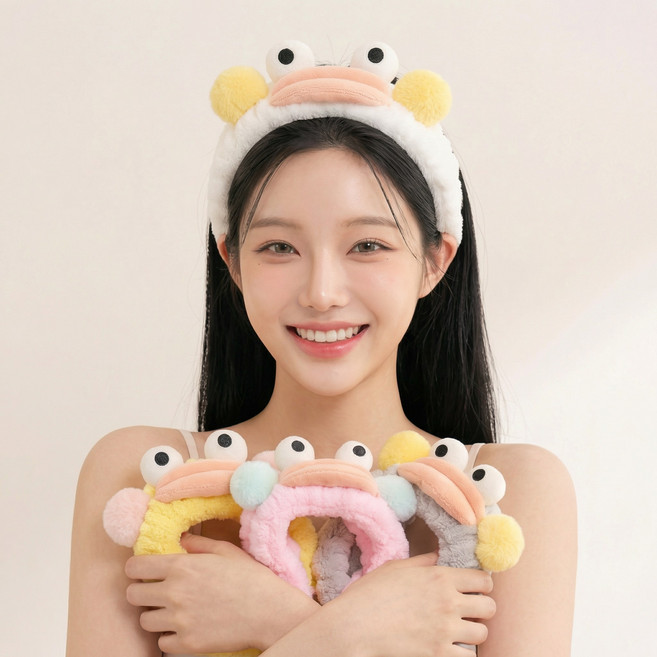 [4개SET] 말랑마쥬 리틀 에니멀 헤어 세안밴드 동물 세안 머리띠