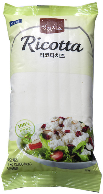 매일 상하치즈 리코타치즈 1kg 1개 샐러드 대용량 아이스박스무료포장, 6개