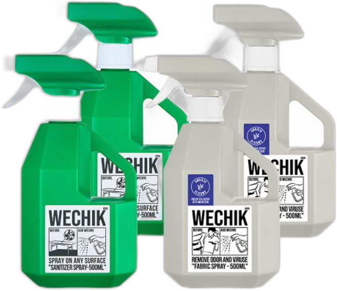 위칙 섬유탈취제 + 멀티 소독스프레이, 2개, 500ml