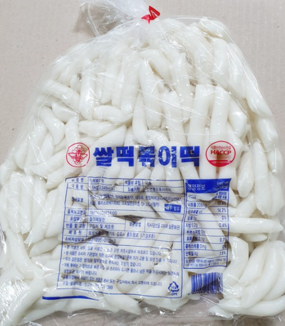 보성 쌀떡볶이떡 왕대 1.5kg, 1개