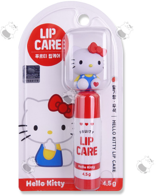 헬로키티 피규어 립케어 (랜덤), 딸기향, 2개, 4.5g