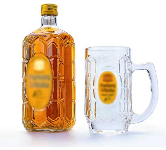 위스키 하이볼 잔 일본 산토리 가쿠빈 양주 맥주잔, 하이볼 잔 1개, 1개