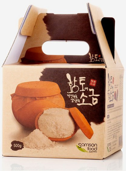 삼손푸드 황토에 직접구운 알카리소금 500g (항아리), 1개