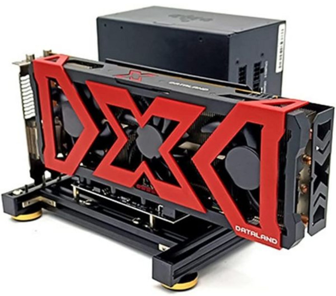 메레인미 비디오 카드 홀더 브래킷 지지 ATX 전원 공급 EXPGDC 그래픽스 도크 PCIE 익스텐션 라이저 케이블 DIY 알루미늄 컴퓨터 그래픽, Support 1x to 16x Riser Cable, 1개