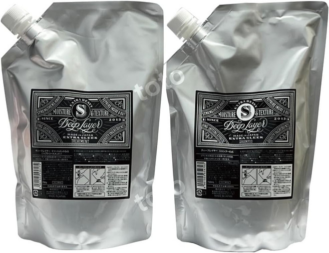 몰토베네 딥레이어 엑스트라 슬리크 샴푸 750ml 트리트먼트 750g, 1세트