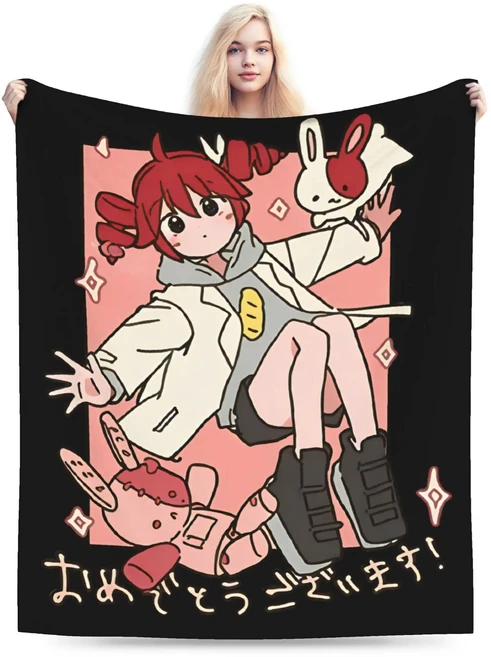 올스토어 카사네 테토 블랭킷 벨벳 여름 에어컨 애니메이션 비튜버 다기능 따뜻한 담요 소파 사무실 침대, 02 75x100cm 30x40in, 06 7