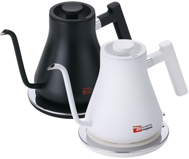 [백화점브랜드] 이태리 AM 전기 커피 드립포트 저소음 통스텐 800ml, 스노우 화이트 (KP-1000W)