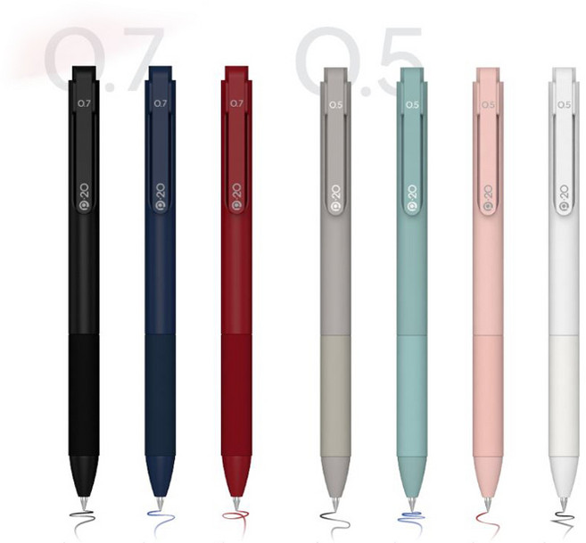 동아 뉴엔 P-20 볼펜 0.5mm(12개입), 블랙(흰색바디)