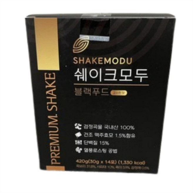 쉐이크모두 블랙푸드 고소한맛, 420g, 4개