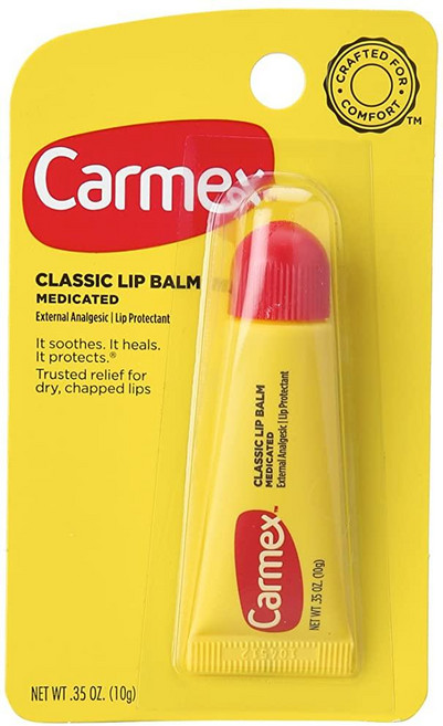 Carmex Classisc 립밤 약용 9.9g(0.35온스) (1팩) (블리스터 튜브 팩), 1개
