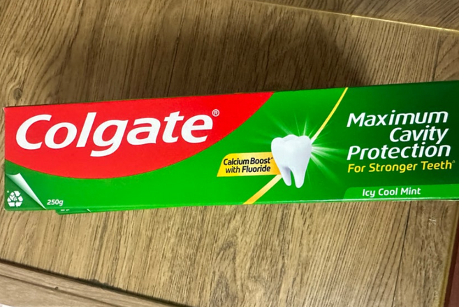 콜게이트 플루오라이드 투스페이스트 아이씨쿨민트 치약, 250g, 4개