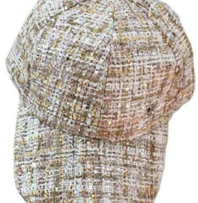 트위드 체크 패션 볼캡 야구모자 캡모자