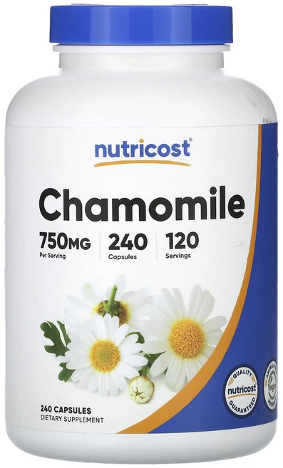 Nutricost 카모마일 750mg 캡슐 240정(캡슐 1정당 375mg), Nutricost카모마일750mg캡슐240정캡슐1정당3 - 쿠팡