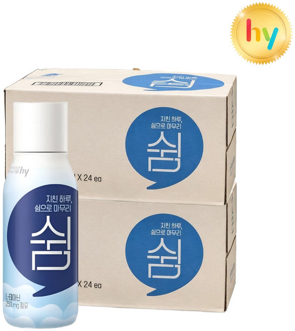 hy 한국야쿠르트 쉼 유산균음료, 48개, 230ml
