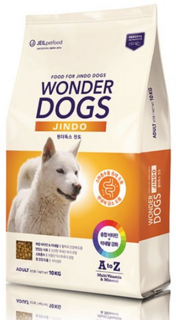 [국내정품] 원더독스 진도 진돗개사료 성형견 사료, 어덜트, 10kg, 5개
