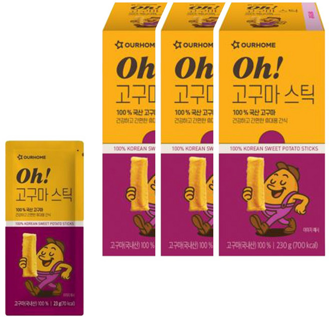 아워홈 Oh! 고구마 스틱, 30개, 23g