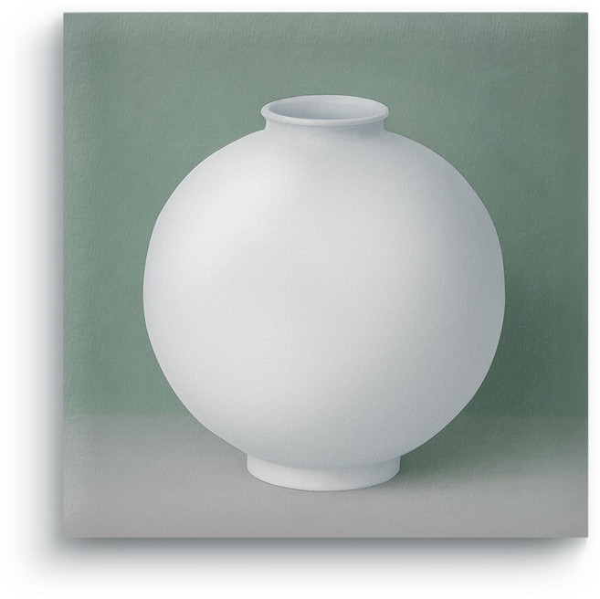 [모레아] 달항아리 그림액자 캔버스 재물운 백자 도자기 거실 인테리어 돈들어오는 그림액자 풍수인테리어, 5. 달항아리 파스텔그린